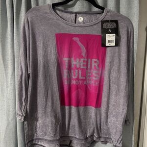 New women Affliction shirt new with tags